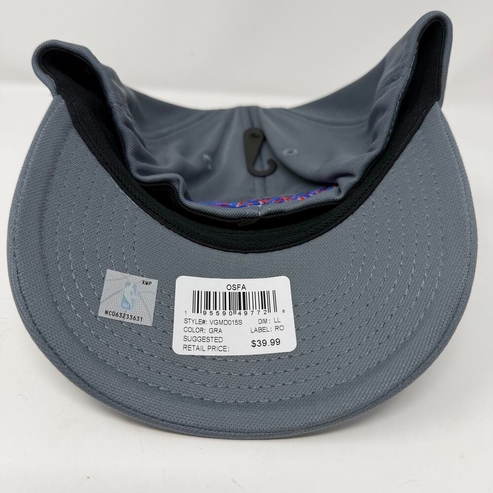 LA Lakers NBA USA Ultra Game Gray Hat American Flag Logo Adjustable Cap NWT - Picture 4 of 6